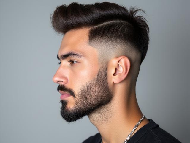 Coupe Fade Dégradé Américain